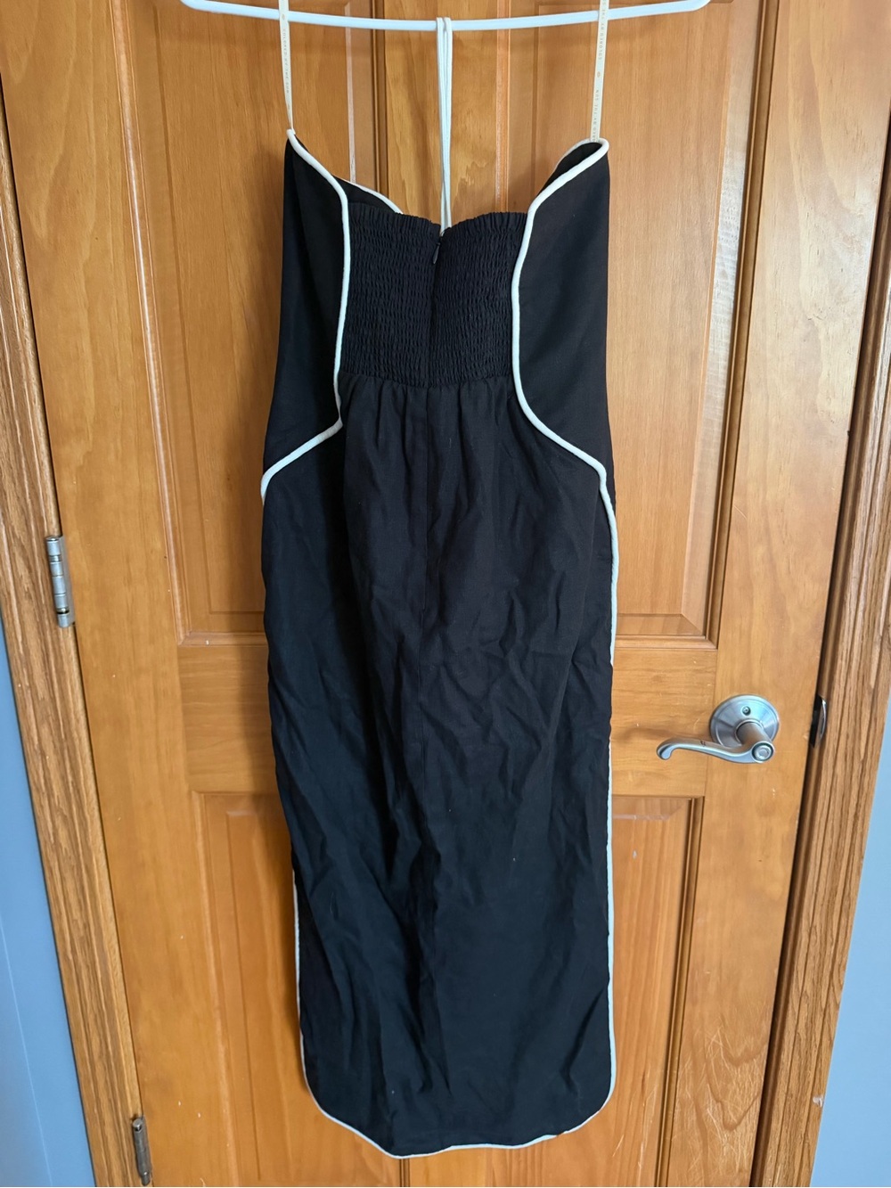 Farm Rio Black & White Cutout Midi Dress - Picture 5 of 5